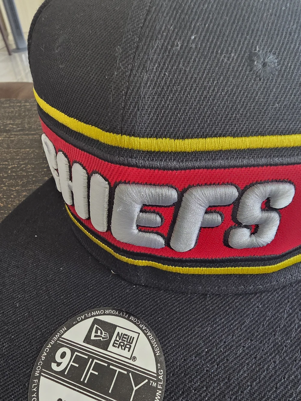 New Era 9FIFTY Kansas City Chiefs Snapback Hat - Black/Red/Yellow